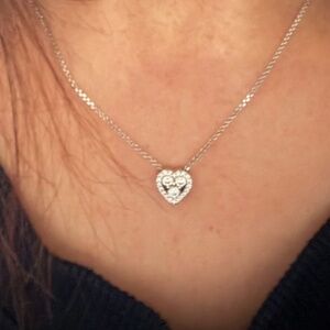 14K White Gold Diamond Necklace